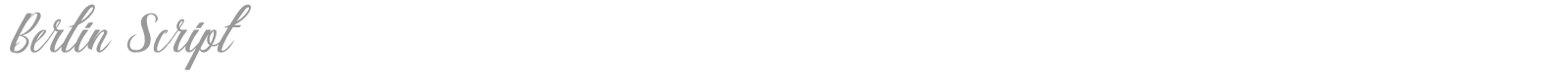 Berlin Script font preview
